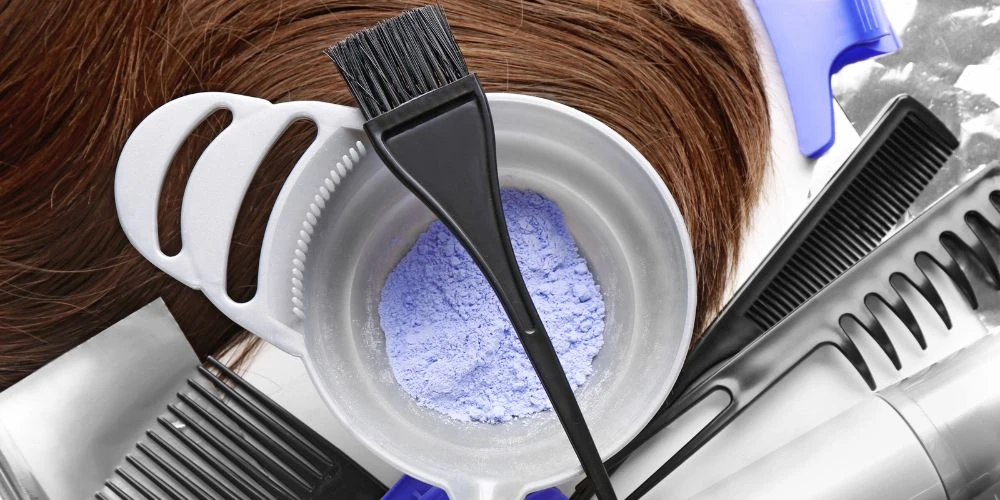 hair dye product and application tools